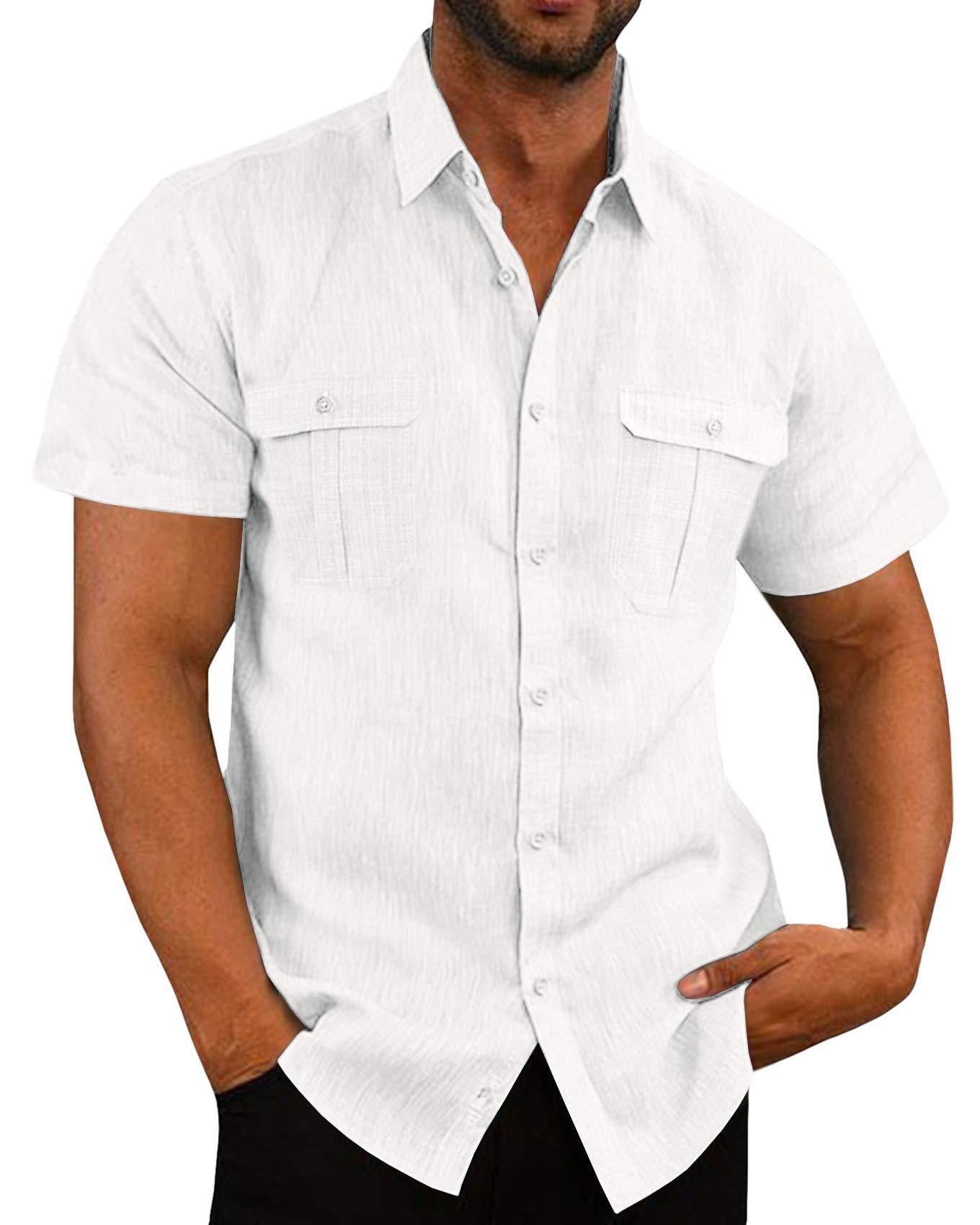 Men's shirt with double-purpose cuffs
