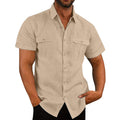Men's shirt with double-purpose cuffs